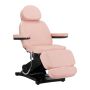 Fotel kosmetyczny elektryczny Sillon Classic, 3 biegi, różowy, czarna podstawa
