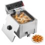 Electric deep fryer VEVOR SEF-101V, 6.8 l, 52.5 × 41 × 32 cm