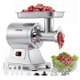 Electric meat grinder VEVOR HC-12D, No. 12, 750 W, 4.2 kg/min, 2 grates, 3 sausage tubes, 400 × 195 × 380 mm