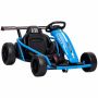 Gokart elektryczny, 2 silniki 24 V, niebieski, 119 × 54 × 77 cm