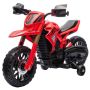 Elektryczny motocykl dziecięcy na kołach Aiyaplay 105x57x62cm, czerwono-czarny