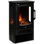 Electric fireplace Homcom 44.5x32x74cm., black