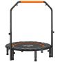 Trampolina fitness z uchwytem Homcom 102x102x123cm., czarna