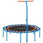 Trampolina fitness z regulowaną poręczą, 128 × 120 × 98–126 cm