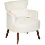Armchair Homcom 69x69.5x78cm., cream/brown