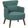 Fotel Homcom 69x69,5x78cm, zielony/brązowy