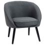 Fotel Homcom 71x65x75cm, ciemnoszary/czarny