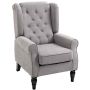 Fotel Homcom 74x86x102cm, szary/czarny