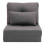 Armchair-bed Homcom 60x80x56cm., dark gray