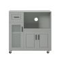 Kitchen cabinet 89x40x89cm., gray/black