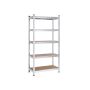Storage shelf 180 x 90 x 40 cm., silver color