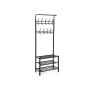 Metal clothes rack, black