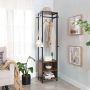 Clothes rack with open shelves LCR82BX