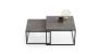 Stolik kawowy w kolorze betonu Twin 70x70x42cm / 60x60x36 cm, ciemnoszary