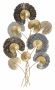 Iron wall decor panel WEB -C-, 63.5 × 109.5 × 4 cm