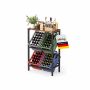 SONGMICS 2-tier beverage crate rack, 6 crates, 40 × 117.3 × 70.4 cm