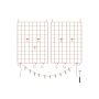 Hanging wall grids for hanging photos/jewelry, 2 pcs. LPP01DR