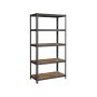 Storage shelf 60x120x200cm., black/brown