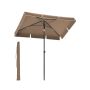 Parasol ogrodowy 240x200x125cm, jasnobrązowy/czarny