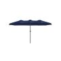 Parasol ogrodowy 245x460x270cm, czarno-granatowy