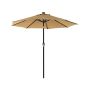 Parasol ogrodowy 270x240cm, beżowo-czarny