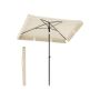 Parasol ogrodowy 245x230cm, kremowo-czarny