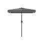 Parasol stojący prostokątny 200 x 150 cm ze stelażem, szary