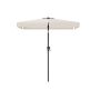 Parasol stojący prostokątny 200 x 150 cm ze stelażem, beżowy