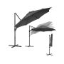 Parasol ogrodowy 300x300cm, ciemnoszary/czarny