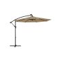 Parasol ogrodowy 300x300cm, beżowo-czarny