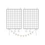 Hanging wall grids for hanging photos/jewelry, 2 pcs. LPP01H