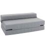 Floor sofa bed Homcom 138x80x50cm., gray