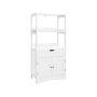 Freestanding cabinet 60 x 32.5 x 122 cm, white