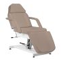 Fotel kosmetyczny Sillon, hydrauliczny, brązowo-biały