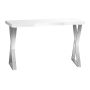 Beauty table Momo 04, White/silver