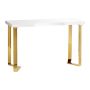 Beauty table Momo 05, white and gold