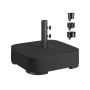 Stojak na parasole 50x50x40cm, czarny