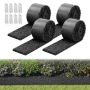 Rubber mulch mats VEVOR HJ6004-2, 4 pcs, Black, 305 × 11.5 × 1.3 cm