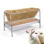 Karmnik dla zwierząt VEVOR T1097, 2 w 1, 300 l, srebrny, 147 × 86,5 × 70 cm