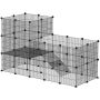 Animal enclosure PawHut 140x70x105cm., black