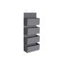 Hanging storage box, 4 levels, grey