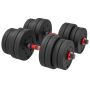 Dumbbell and barbell set, 30 kg