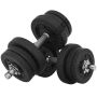 Dumbbell set, 25 kg
