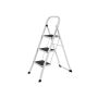 Household ladder with 3 steps, white GSL03WT