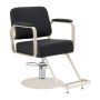 Fotel fryzjerski hydrauliczny Omega Aurora, czarny, 49-59 cm