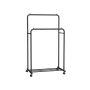 Clothes rack 92.5x59.5x158cm., black