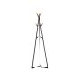 Metal hat stand with wooden hook