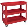 Tool trolley, 3 tiers, Red, 83 × 76 × 35.3 cm