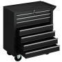 Tool trolley, 7 drawers, Black, 69 × 33 × 75 cm