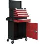 Tool trolley Homcom 60x28x102cm., black/red
